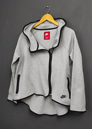 Nike Nike Gri Kadın Fermuarlı Sweatshirt