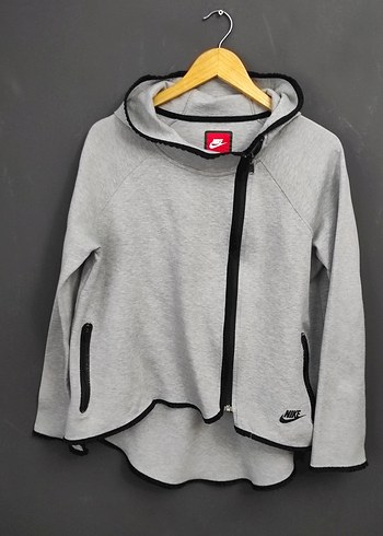 m Beden gri Renk Nike Gri Kadın Fermuarlı Sweatshirt