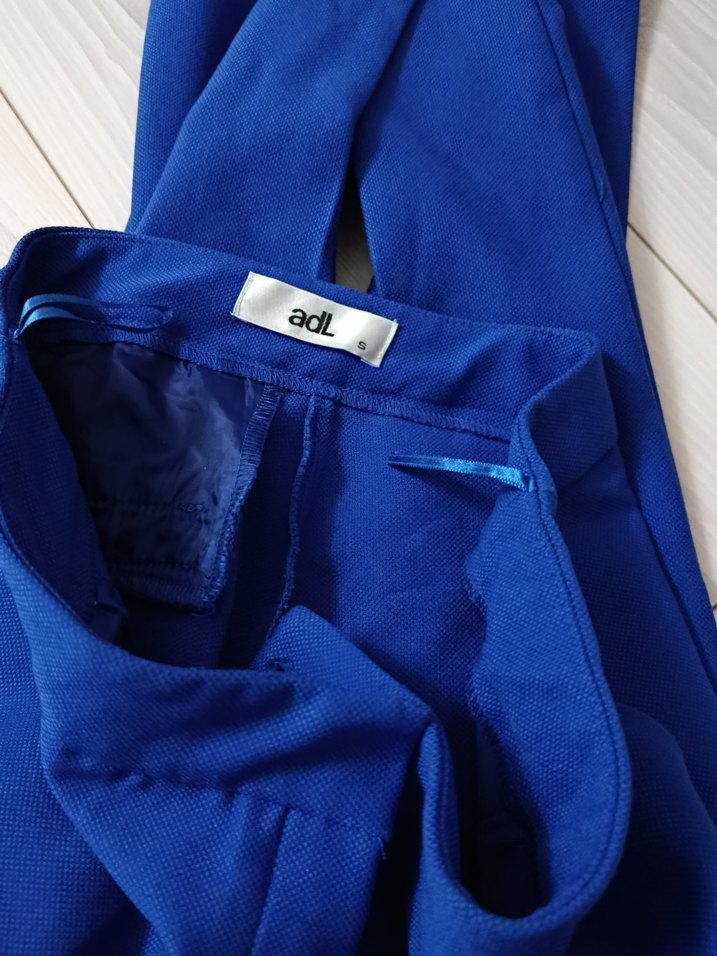 Mavi Kemerli Kadın Kumaş Pantolon - Görsel 5