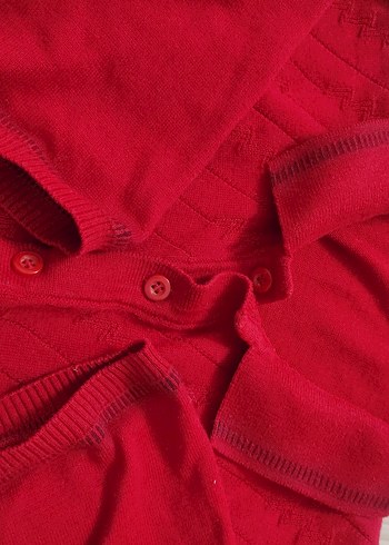 Erkek Kırmızı Kısa Kollu Polo Tişört - Görsel 4