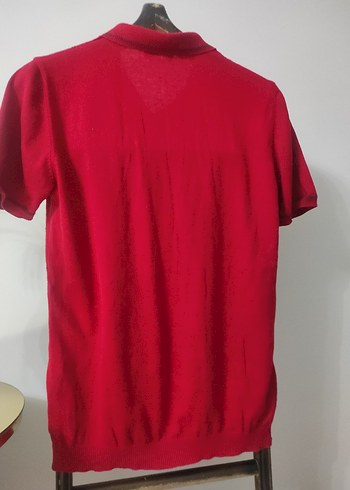 Erkek Kırmızı Kısa Kollu Polo Tişört - Görsel 7