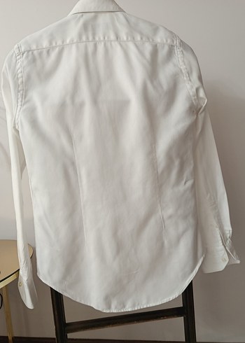 Erkek Beyaz Pamuklu Uzun Kollu Gömlek - Görsel 10