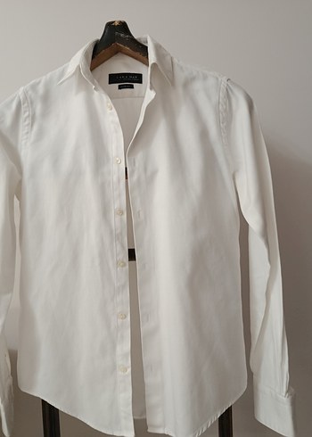 Erkek Beyaz Pamuklu Uzun Kollu Gömlek - Görsel 3