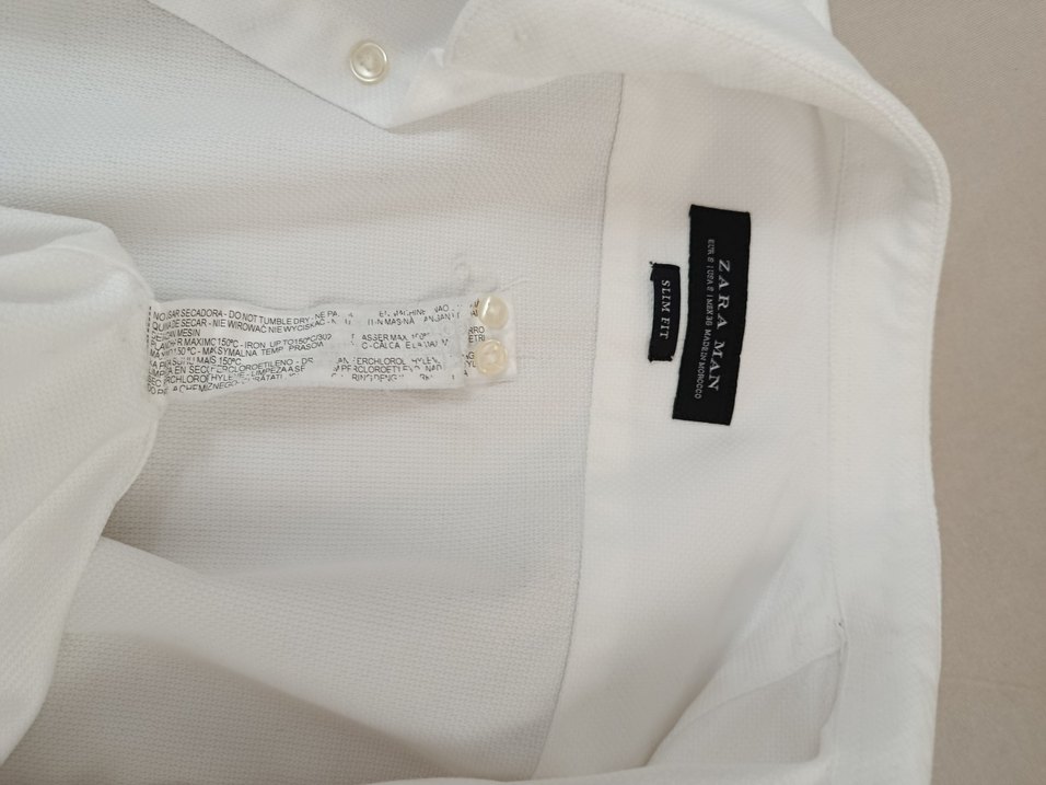 Erkek Beyaz Pamuklu Uzun Kollu Gömlek - Görsel 4