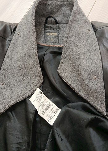 Gri Uzun Yünlü Hamile Kabanı - Görsel 10