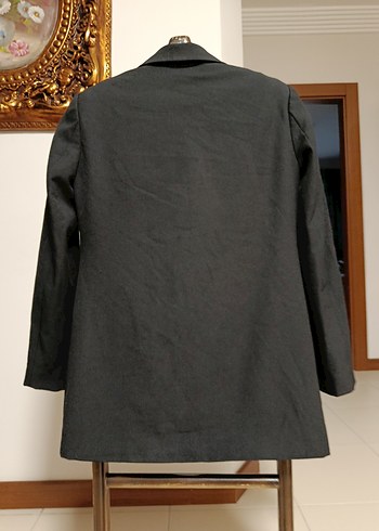 Gri Kadın Normal Kesim Kumaş Pantolon - Görsel 12