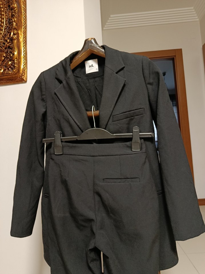 Gri Kadın Normal Kesim Kumaş Pantolon - Görsel 3