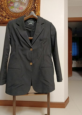 Kemerli Siyah Kumaş Kadın Pantolon - Görsel 10