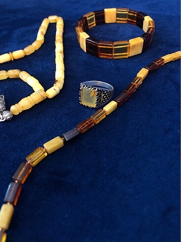 Beden Damla Kehribar Set