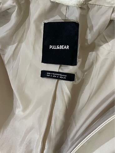 s Beden ten rengi Renk Pull and bear deri ceket