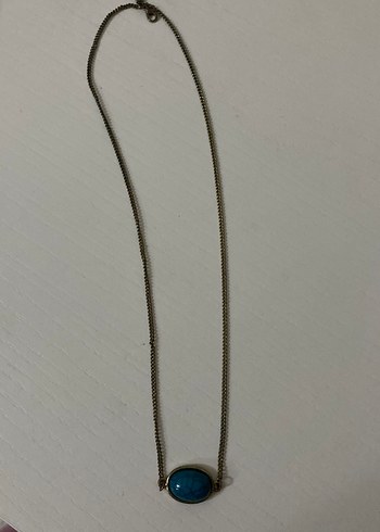 Accessorize Turkuaz Tasli Minimal Zincir Kolye