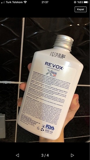 s Beden Revox şampuan 