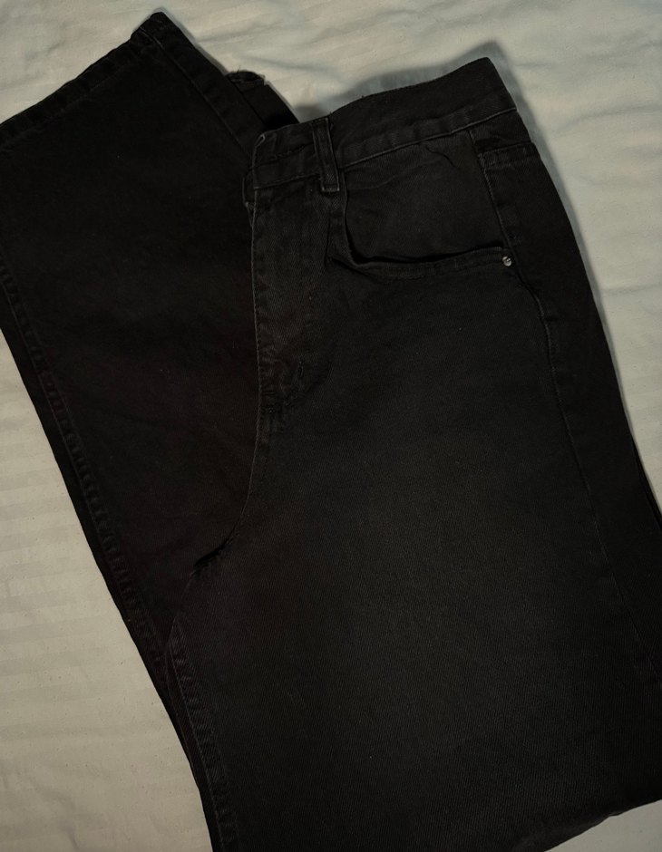 Siyah kadın balon pantolon - Görsel 2