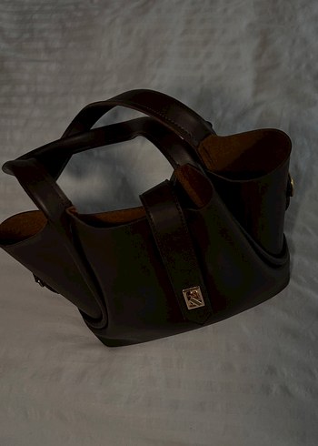 Klasik Siyah Deri Kadın Çanta - Görsel 2