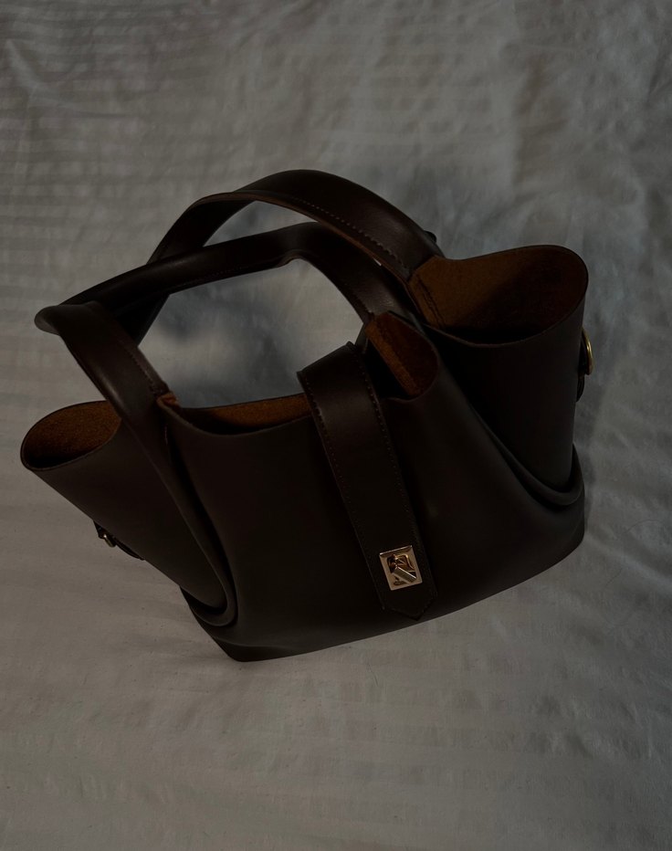 Klasik Siyah Deri Kadın Çanta - Görsel 2