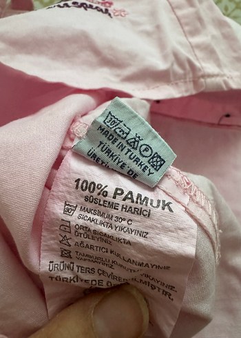 Kız Çocuk Pembe Nakışlı Askılı Elbise - Görsel 2