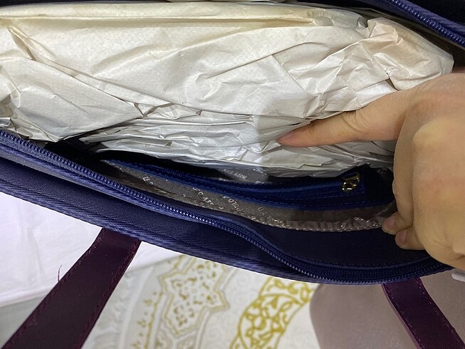 Lacivert us Polo kol çantası - Görsel 6