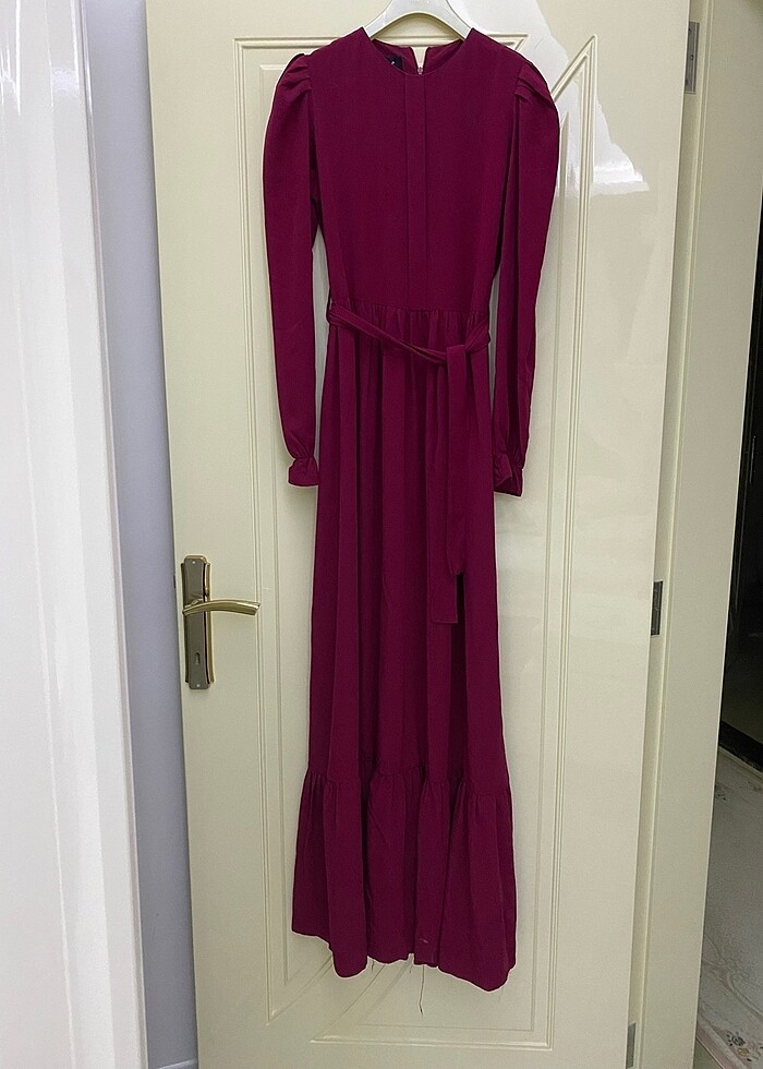 Uzun tesettür elbise - Görsel 2