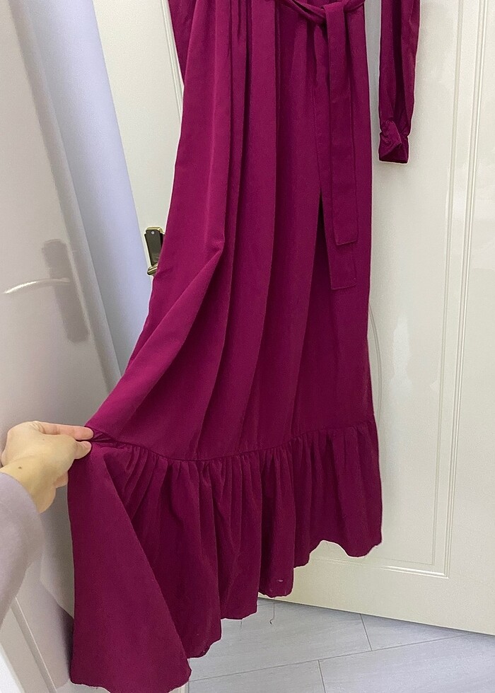 Uzun tesettür elbise - Görsel 3