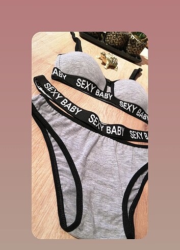 s Beden gri Renk Sexy Baby İç Giyim