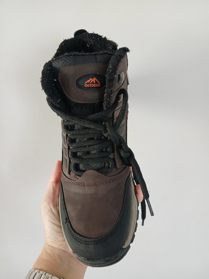 Erkek Kahverengi Biker Outdoor Bot - Görsel 3