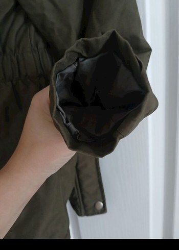 Fermuarlı Kahverengi Kız Çocuk Kaban - Görsel 5