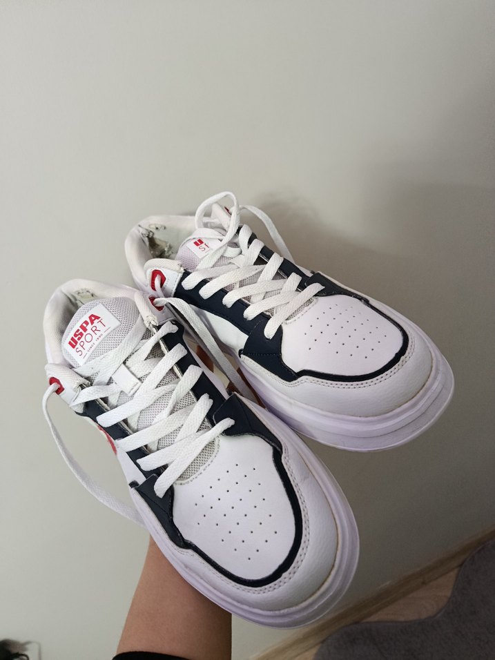 Beyaz U.S Polo Erkek Spor Ayakkabı - Görsel 4