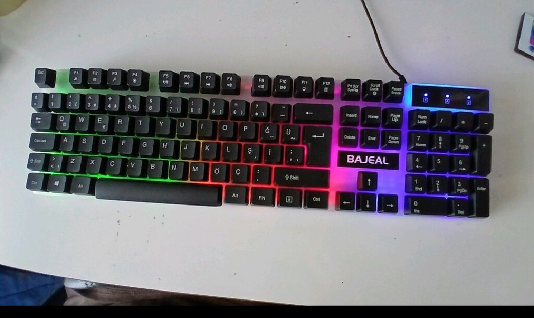 Renkli Işıklı BAJ Klavye - Görsel 2