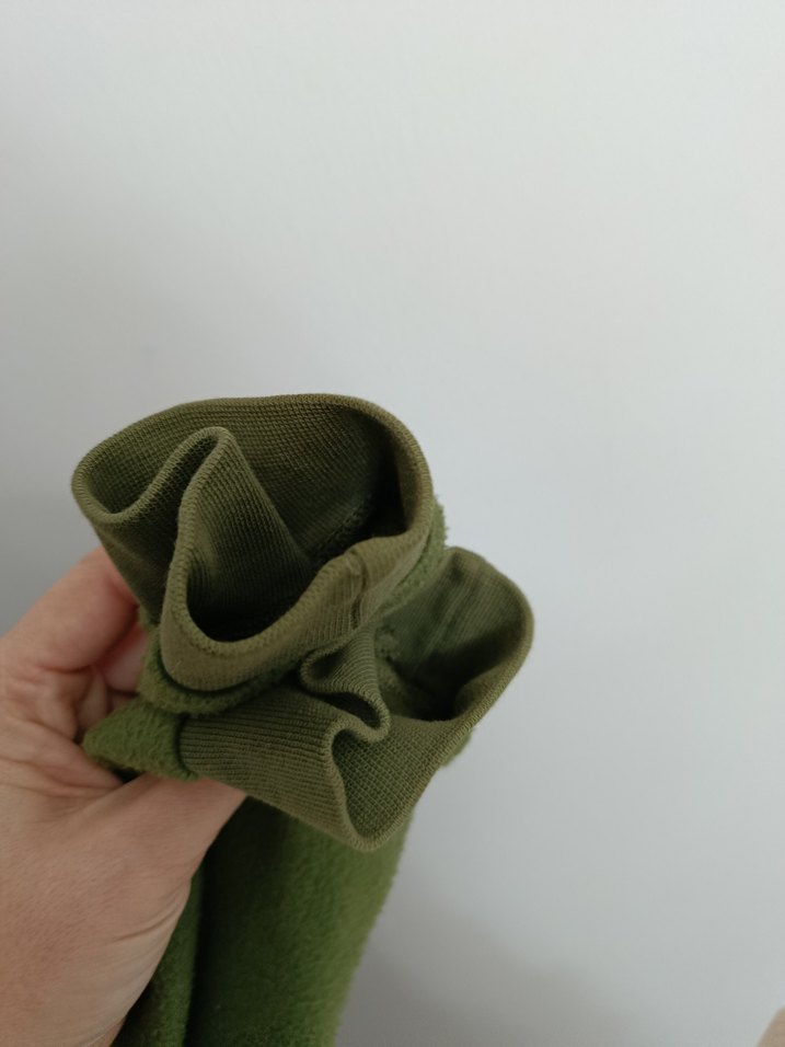 Erkek çocuk yeşil fermuarlı polar hırka - Görsel 4