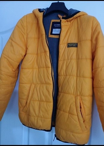 Sarı Fermuarlı Erkek Çocuk Mont