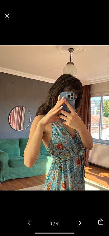 Zara ipek elbise