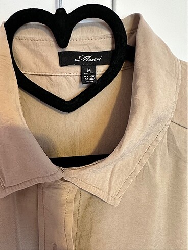 m Beden camel Renk Mavi oversize gömlek