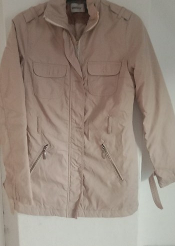 Bej Fermuarlı Kadın Ceket - Görsel 2