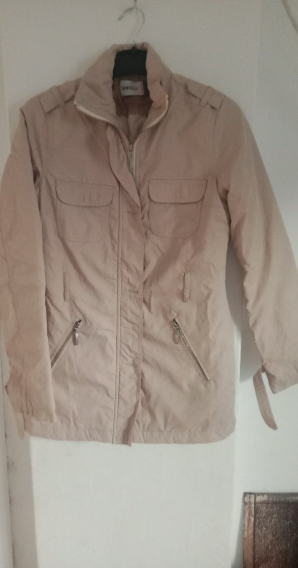 Bej Fermuarlı Kadın Ceket - Görsel 2