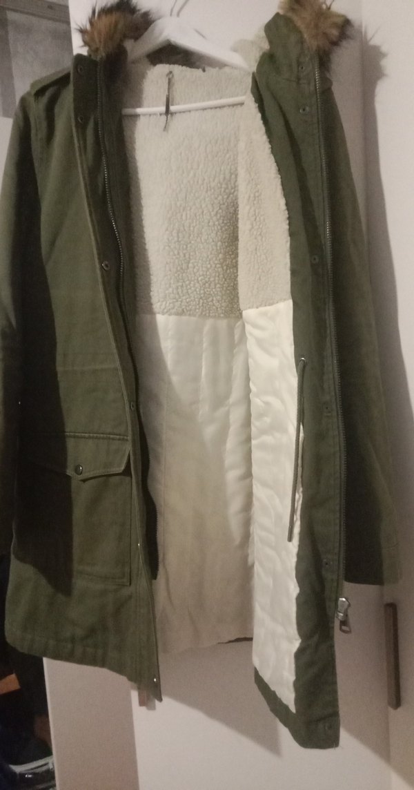 Düğmeli Haki Kadın Süet Ceket - Görsel 3