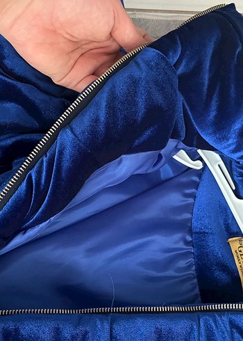 Kadın Mavi mont - Görsel 3