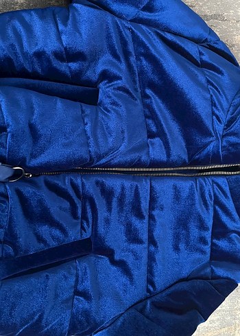 Kadın Mavi mont - Görsel 4