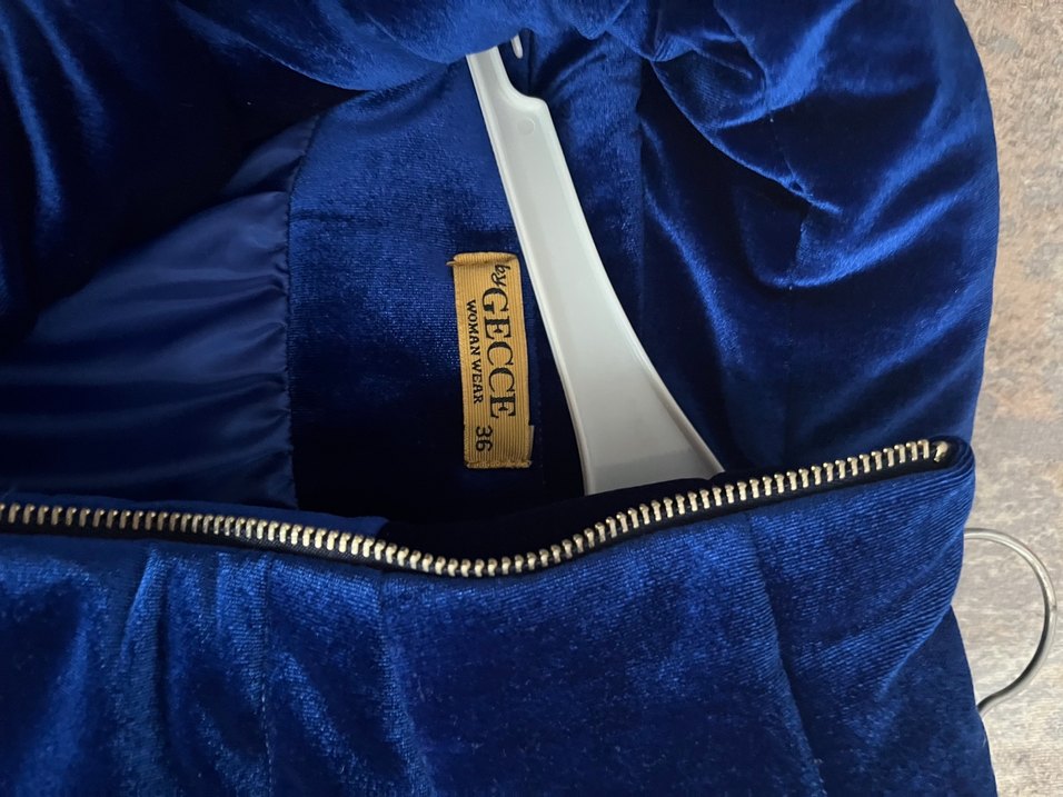 Kadın Mavi mont - Görsel 2