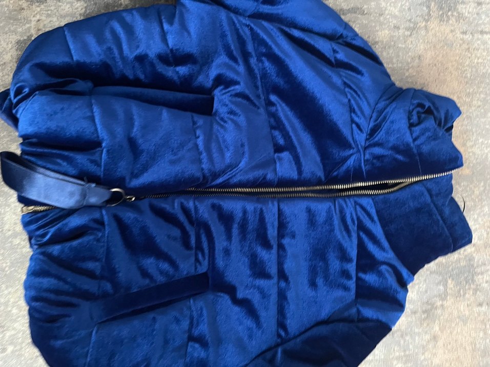 Kadın Mavi mont - Görsel 5