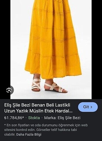 34 Beden sarı Renk Müslin uzun etek 