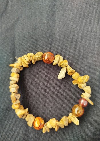 Beden Jasper&akik taşı ile tasarım Bohem Doğal Taş Kolye ve bileklik