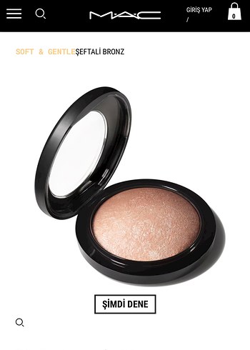 MAC Şeftali Bronz pudra allık aydınlatıcı