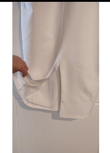 38 Beden beyaz Renk Midi beyaz elbise