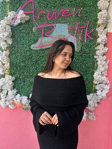 diğer Beden MODONNA YAKA BUKLET TRİKO MAXİ ELBİSE