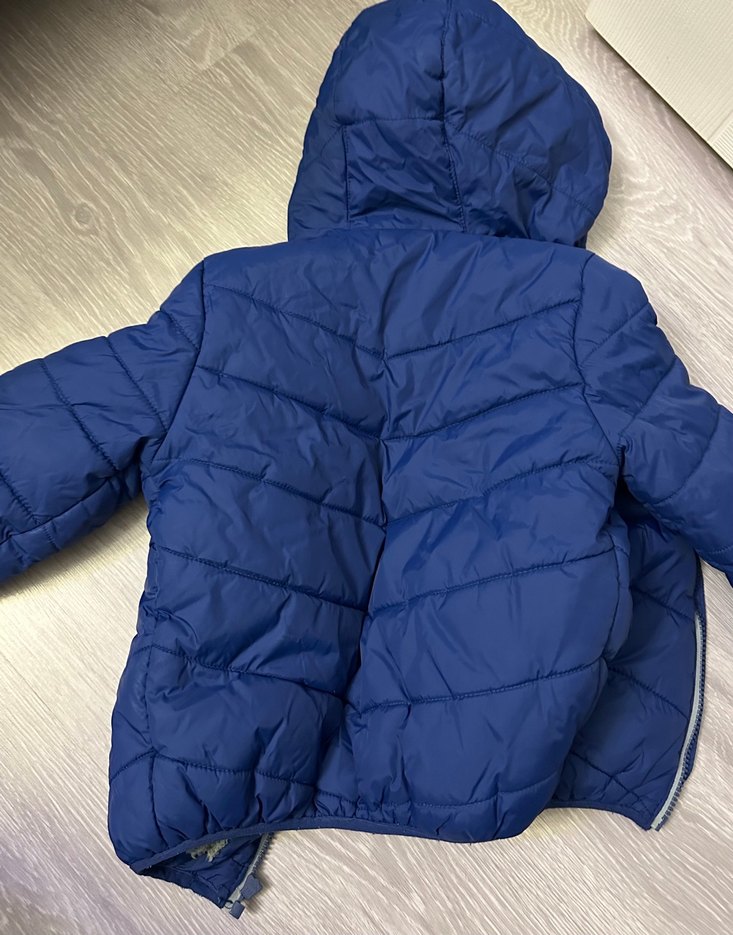 Erkek Çocuk Parlak Mavi Fermuarlı Mont - Görsel 3