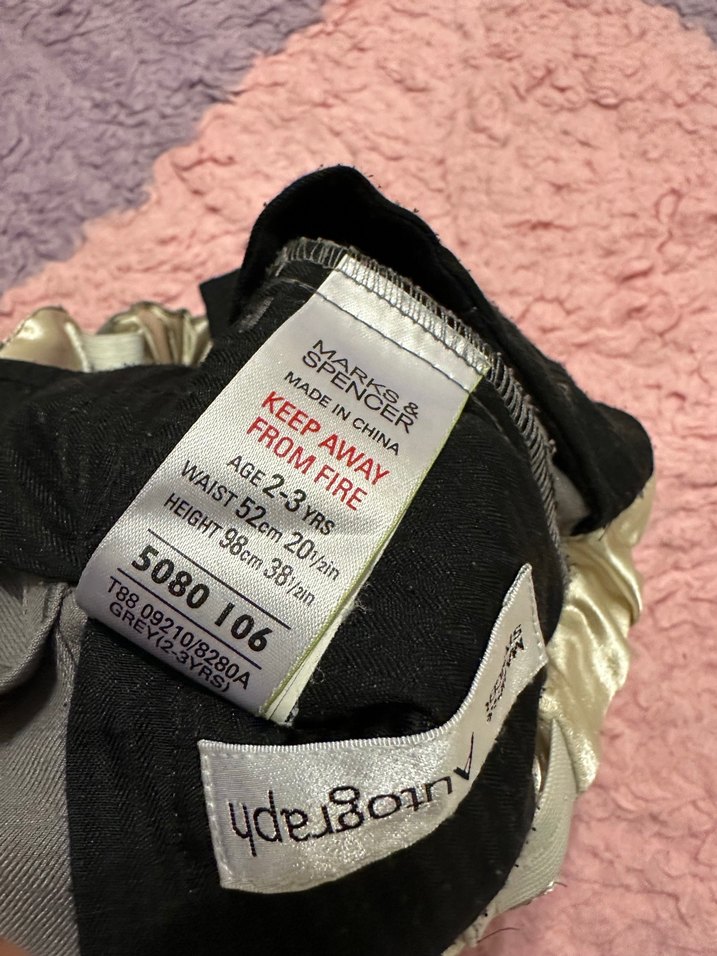 Düğmeli Gri Erkek Çocuk Pantolonu - Görsel 3