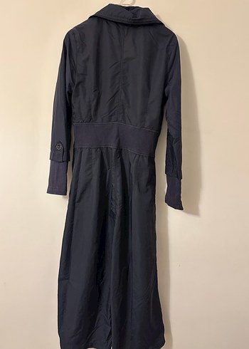 Lacivert Fermuarlı Uzun yağmurluk - Görsel 5