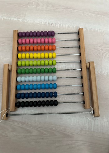Çok Renkli Ahşap Abaküs Eğitici Oyuncak