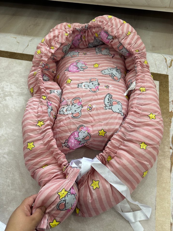 Pembe Desenli Çocuk Uyku Yastığı - Görsel 3