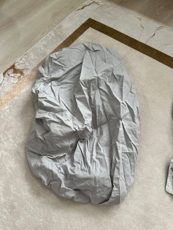 Gri ve Sarı Yıldız Desenli Çocuk puset Seti - Görsel 5